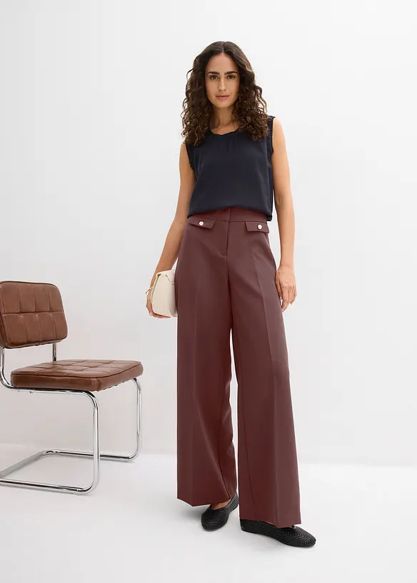 Blusetopp av viskosemiks, bonprix