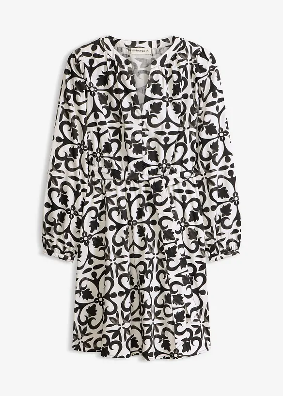 M&oslash;nstret kjole, bonprix