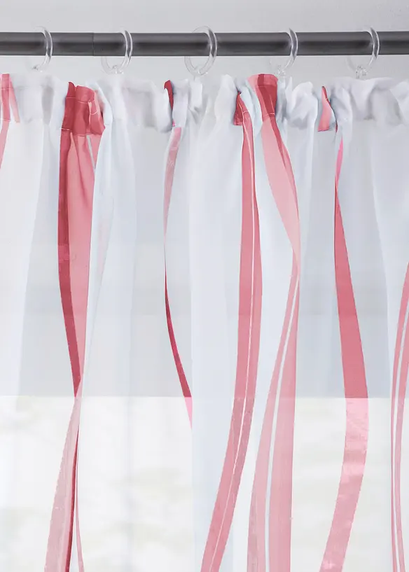 Gardin med b&oslash;lgem&oslash;nster (1-pack), bonprix