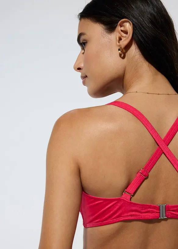 Balconette-bikini i glinsende materiale, bonprix