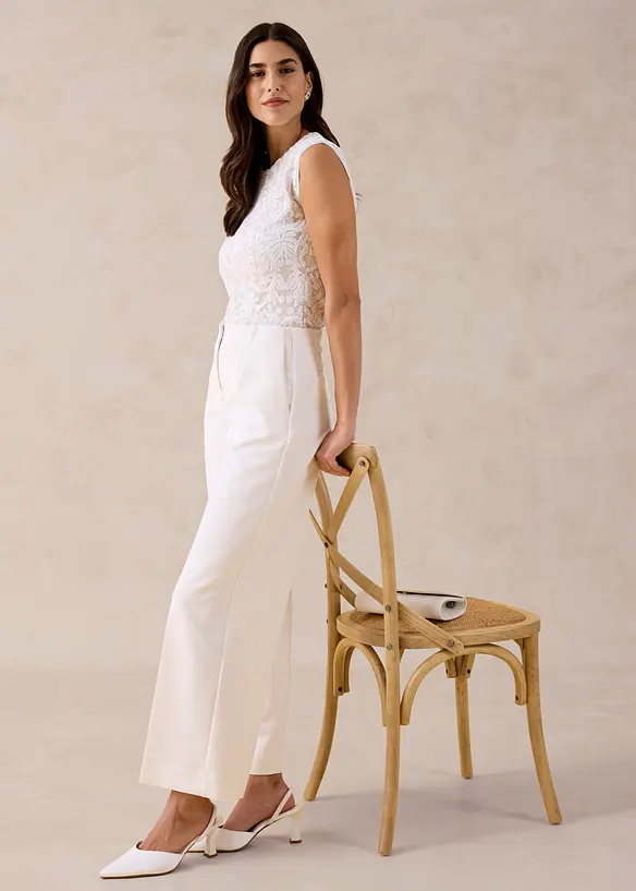 Bukse med vide ben, bonprix