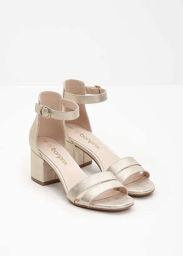 Sandaler med blokkh&aelig;l, bonprix