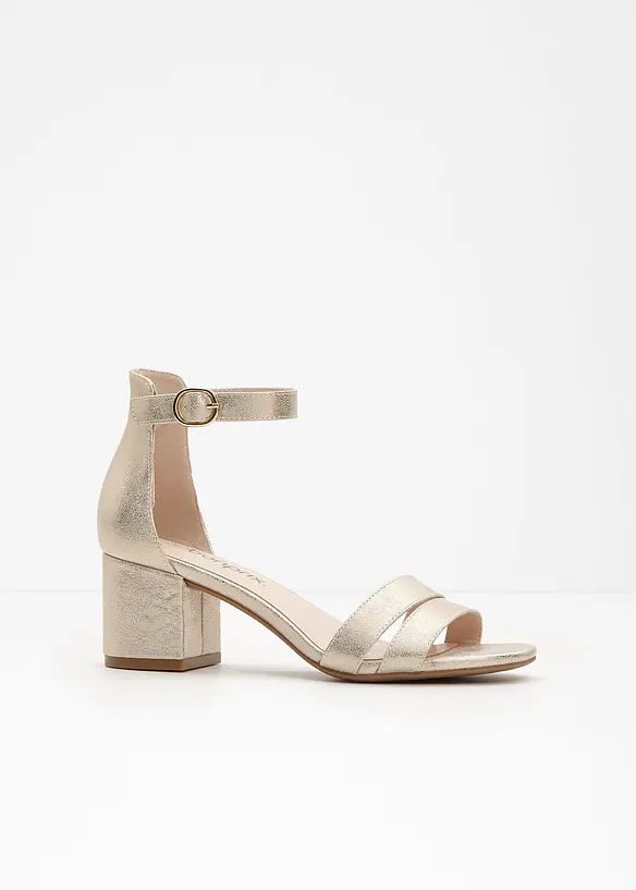 Sandaler med blokkh&aelig;l, bonprix