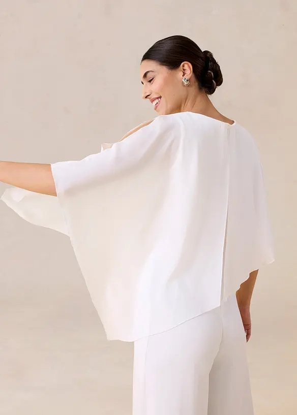 Jumpsuit av fin chiffon, bonprix