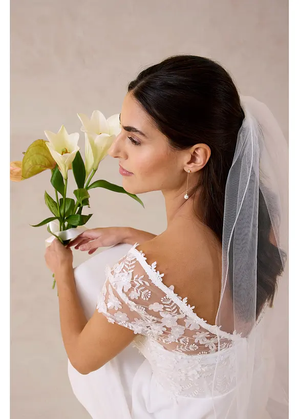 Brudekjole med blonder, bonprix