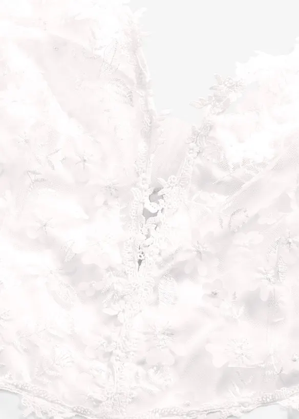 Brudekjole med blonder, bonprix