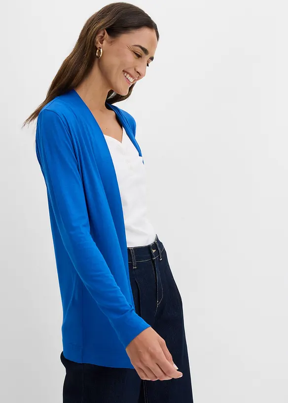 Trikotjakke i myk viskose, bonprix