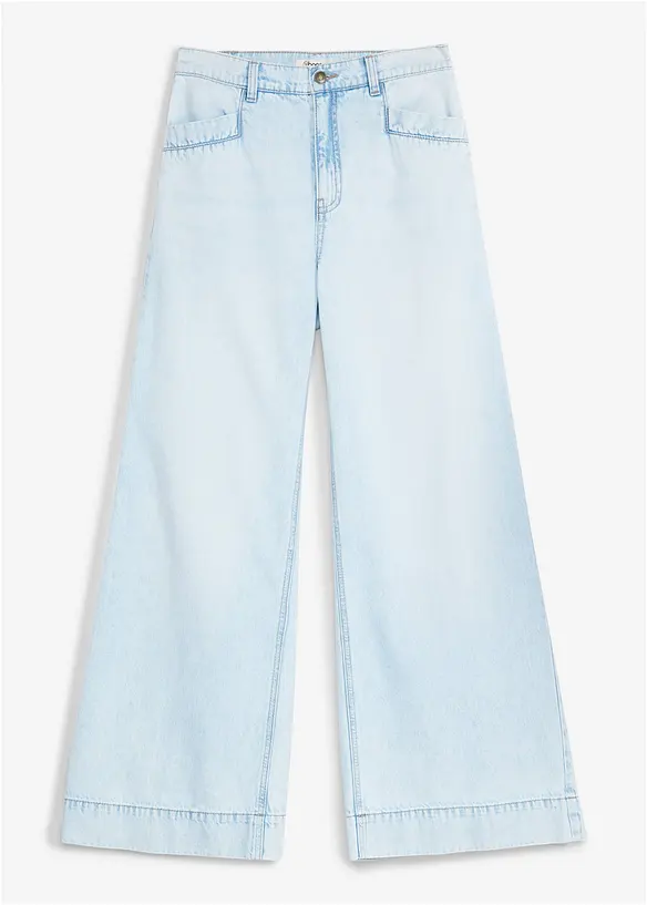 Wide Leg-jeans High Waist, bonprix