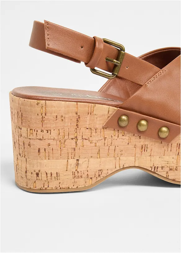 Kilesandaler i korkstil, bonprix