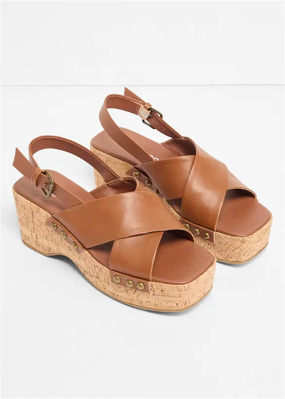 Kilesandaler i korkstil, bonprix