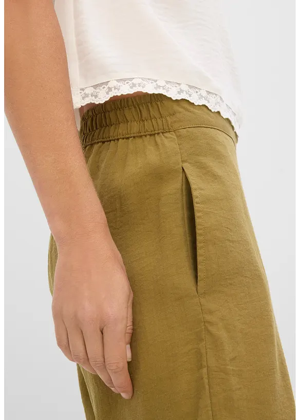 Vid bukse i viskosemiks, bonprix