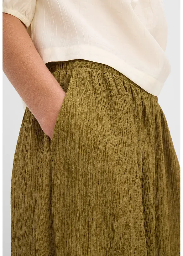 Haremsbukse av strukturert krepp, bonprix
