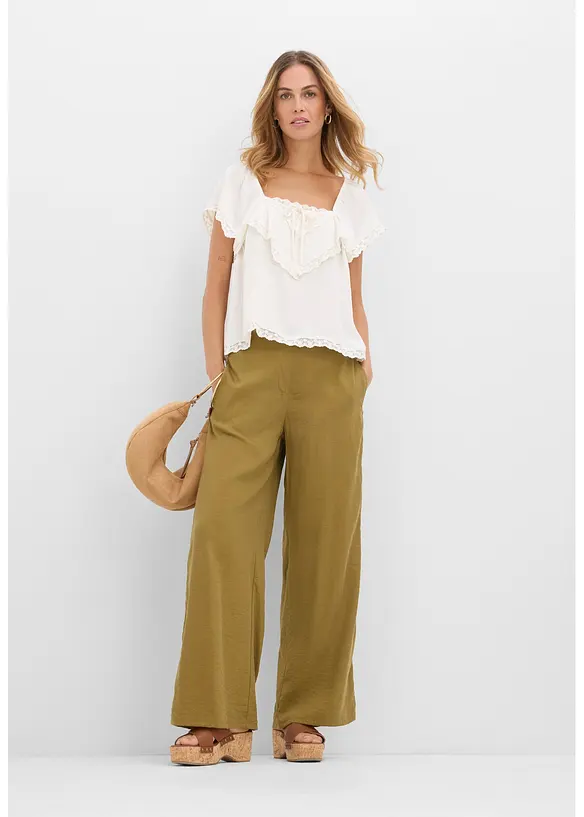 Bluse i lett krepp, bonprix