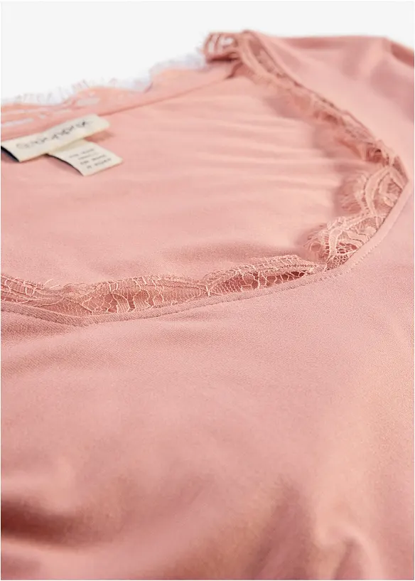 Langermet topp av myk viskosemiks, bonprix