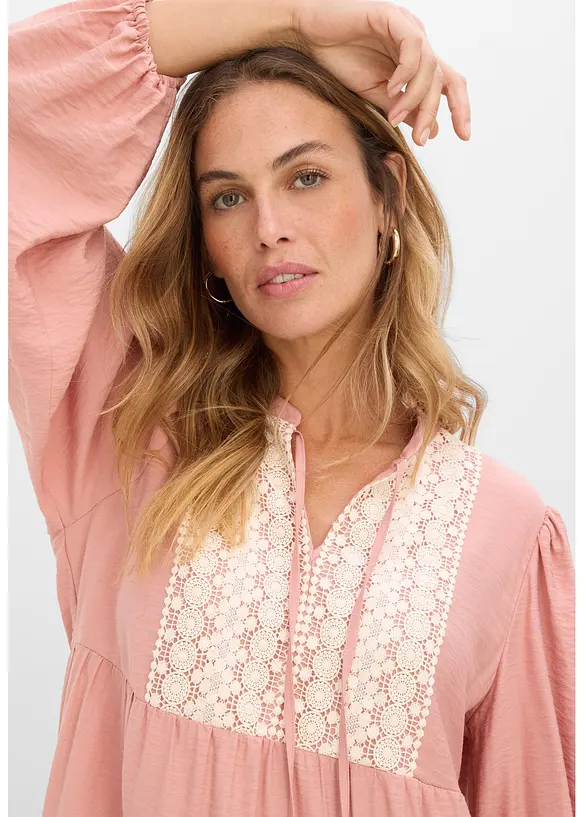 Midikjole i myk viskosemiks, bonprix