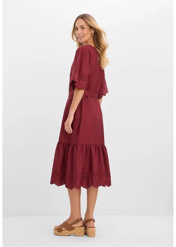 Midikjole av 100% bomull, bonprix