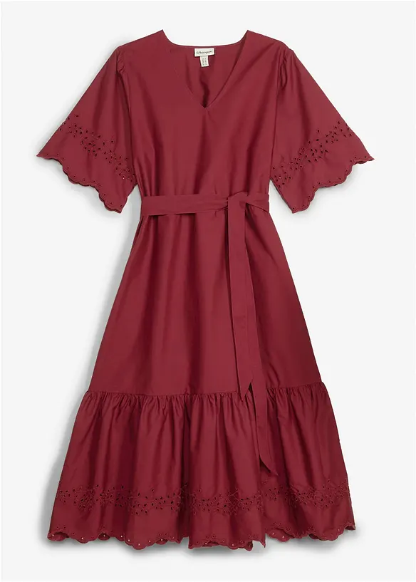 Midikjole av 100% bomull, bonprix