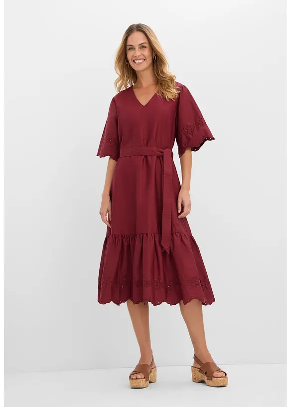 Midikjole av 100% bomull, bonprix