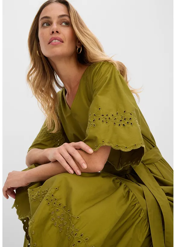 Midikjole av 100% bomull, bonprix