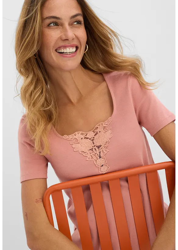 Topp i 100% &oslash;kologisk bomull, bonprix