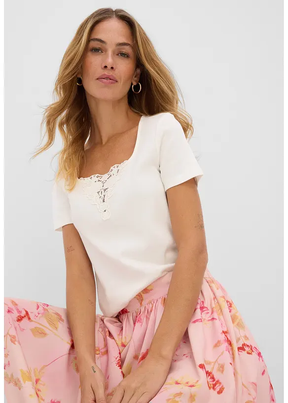 Topp i 100% &oslash;kologisk bomull, bonprix