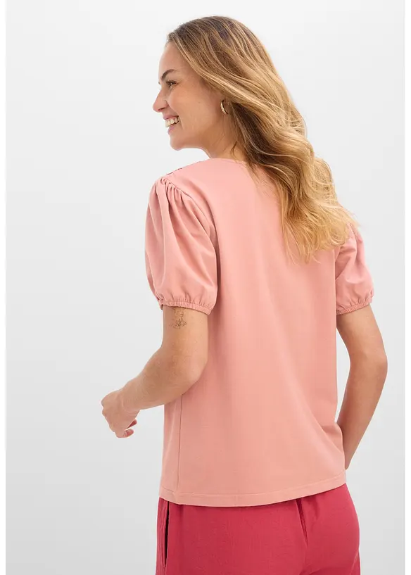 Topp av elastisk bomull, bonprix