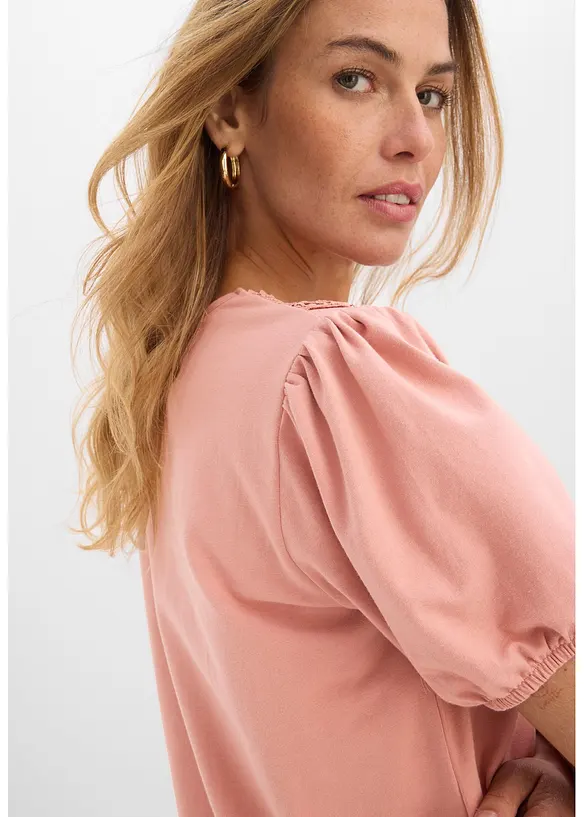 Topp av elastisk bomull, bonprix