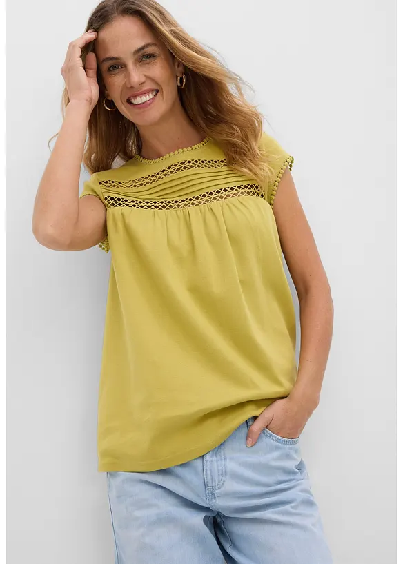 Topp i 100% &oslash;kologisk bomull, bonprix