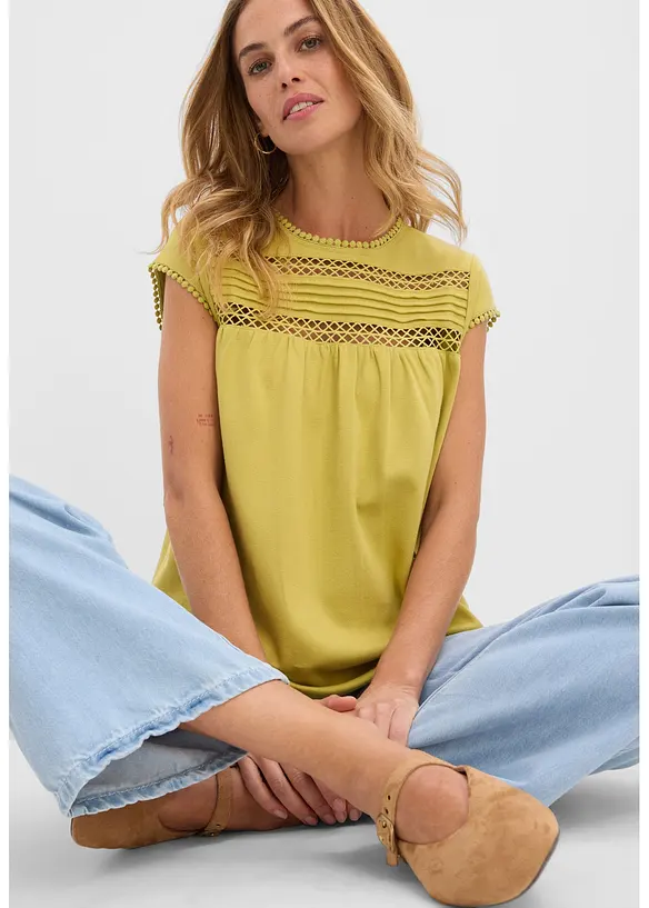 Topp i 100% &oslash;kologisk bomull, bonprix