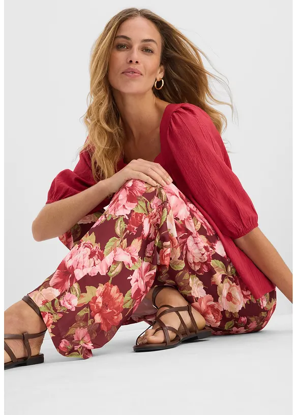 Bukse med vide ben, bonprix