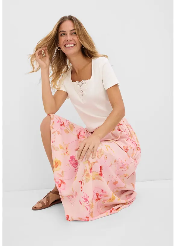 Maxiskj&oslash;rt av luftig krepp, bonprix