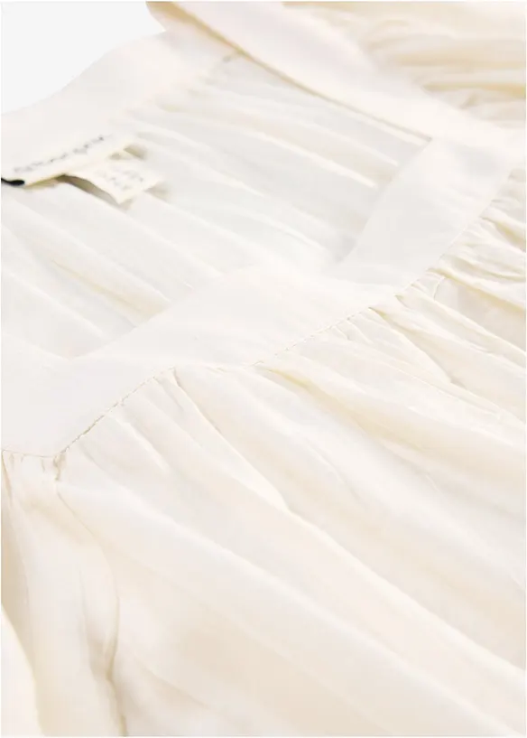 Bluse av strukturert krinklet materiale, bonprix