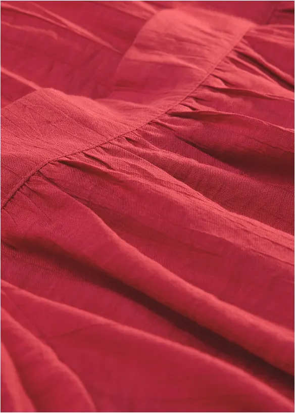 Bluse av strukturert krinklet materiale, bonprix