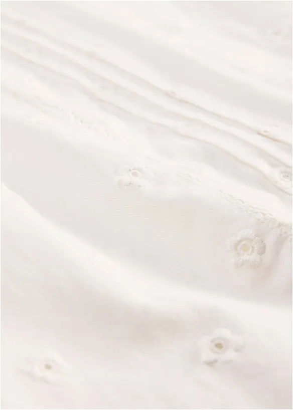 Bluse av strukturert poplin, bonprix