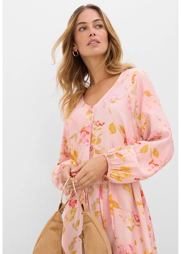 Midikjole av myk viskosemiks, bonprix