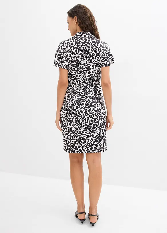 Minikjole med dyp utringning, bonprix