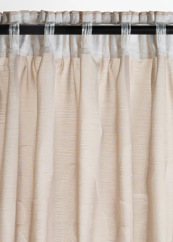 Jacquardvevd gardin (1-pack), bonprix