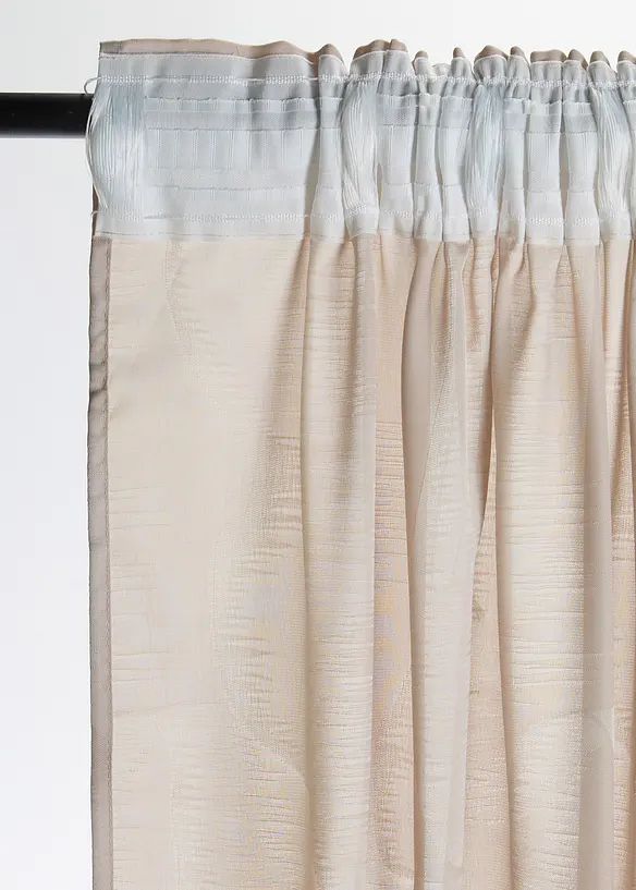 Jacquardvevd gardin (1-pack), bonprix