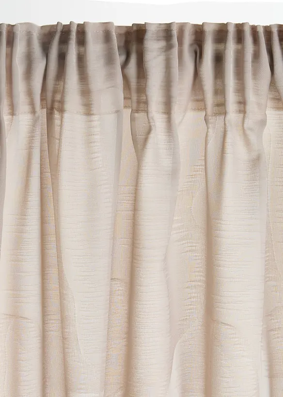 Jacquardvevd gardin (1-pack), bonprix