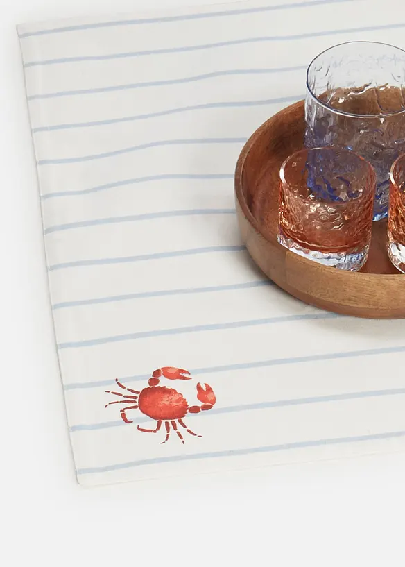 Spisebrikker i &oslash;kologisk bomull (2-pack), bonprix