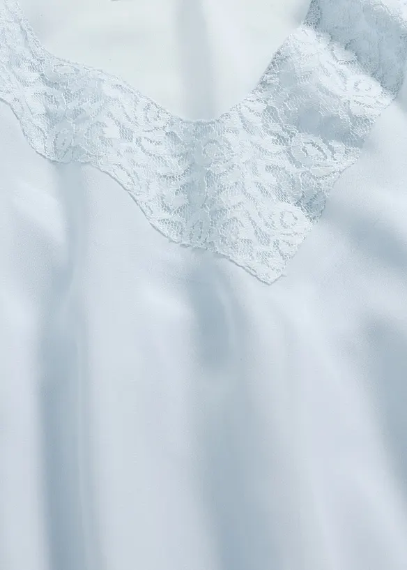 Tunika med blondeinnfelling, bonprix