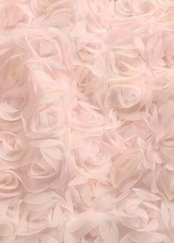 Selskapskjole av raffinert tyll med blomsterdetaljer, bonprix