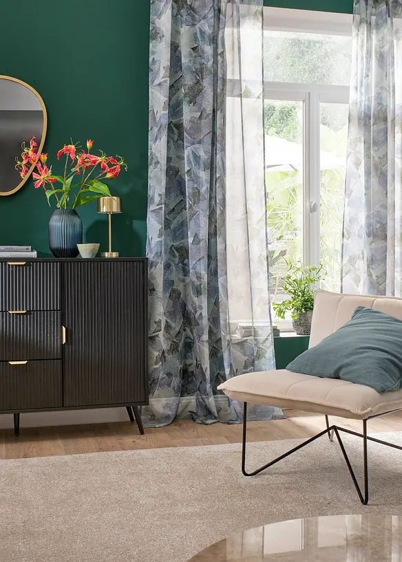 Gardin med trykk (1-pack), bonprix
