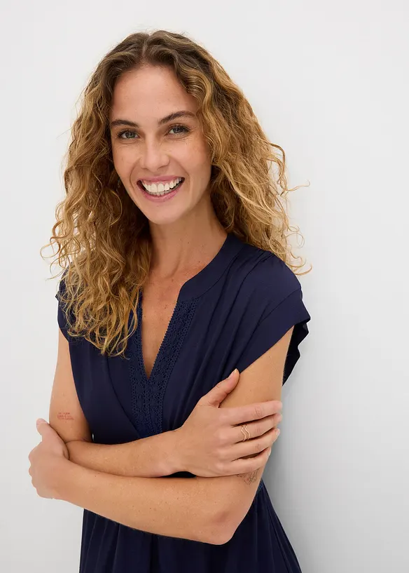 Tunikakjole i myk viskosemiks, bonprix