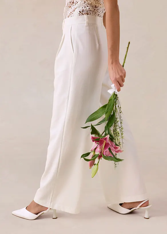 Bukse med vide ben, bonprix