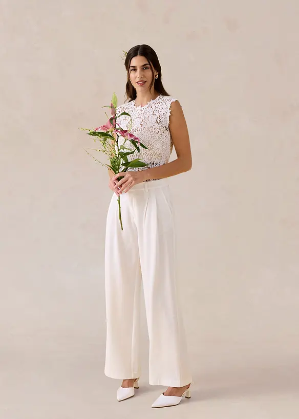 Bukse med vide ben, bonprix