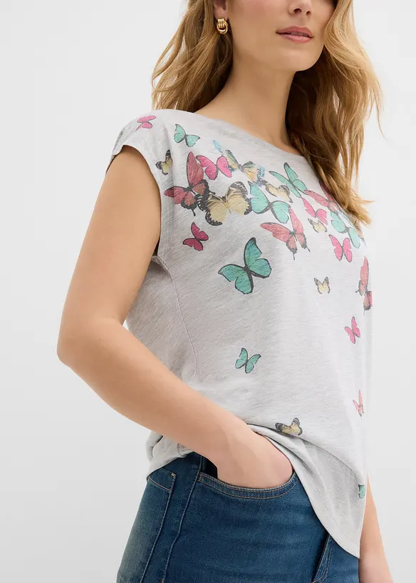 Topp i myk viskosemiks, bonprix