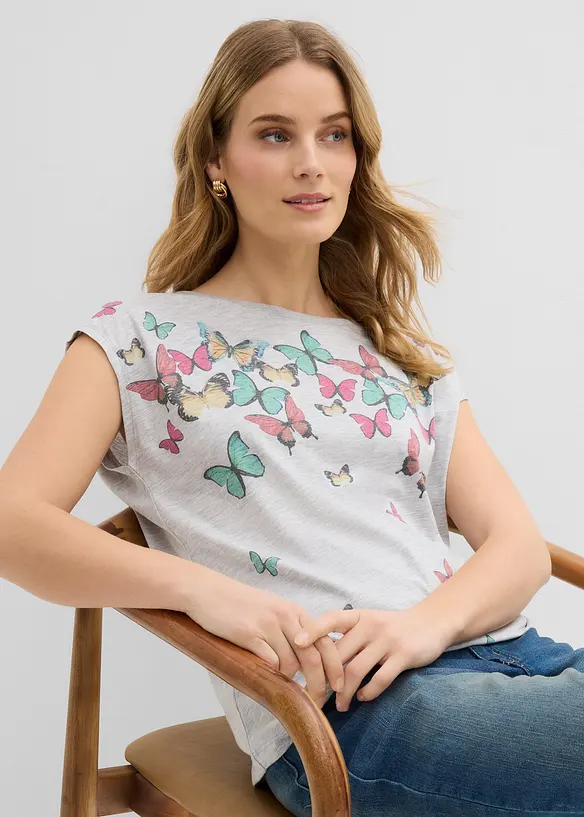 Topp i myk viskosemiks, bonprix