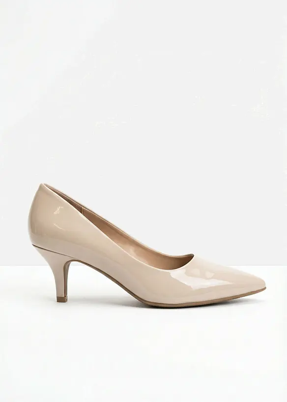 Pumps i lakk-look, bonprix