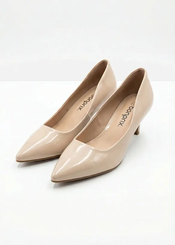 Pumps i lakk-look, bonprix